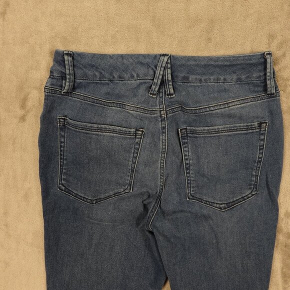 Good American jeans good waist women's 12/31 tall blue stretchy - Picture 10 of 12